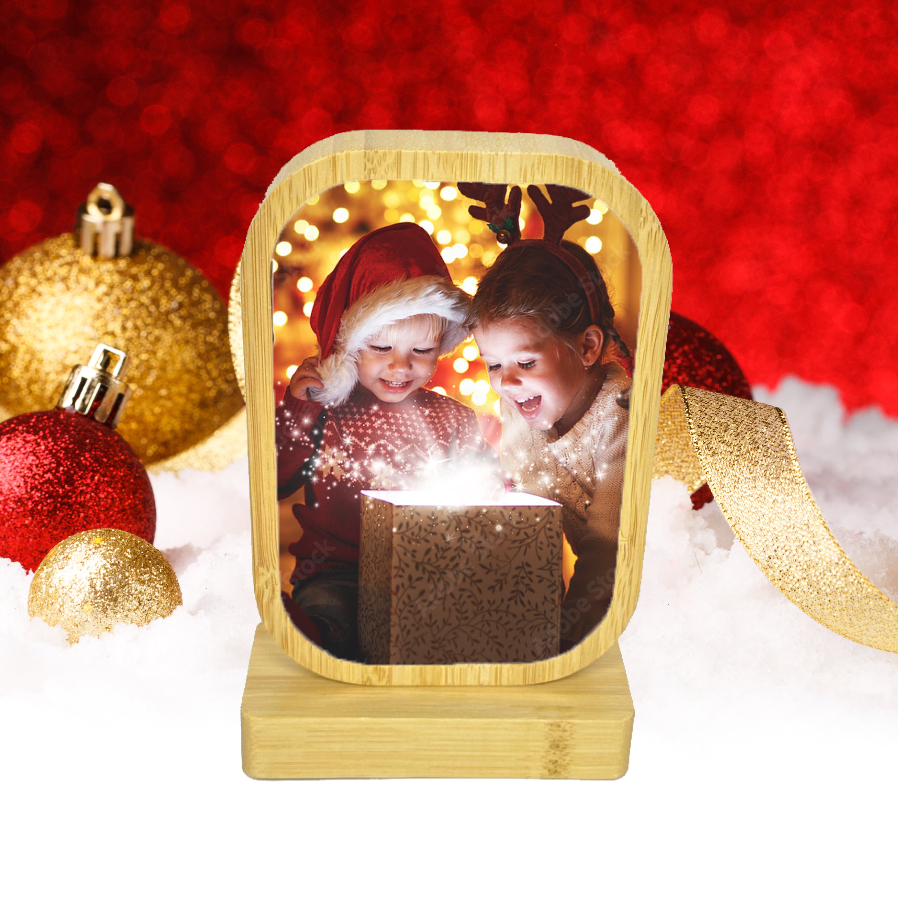 Base in Bamboo natalizia