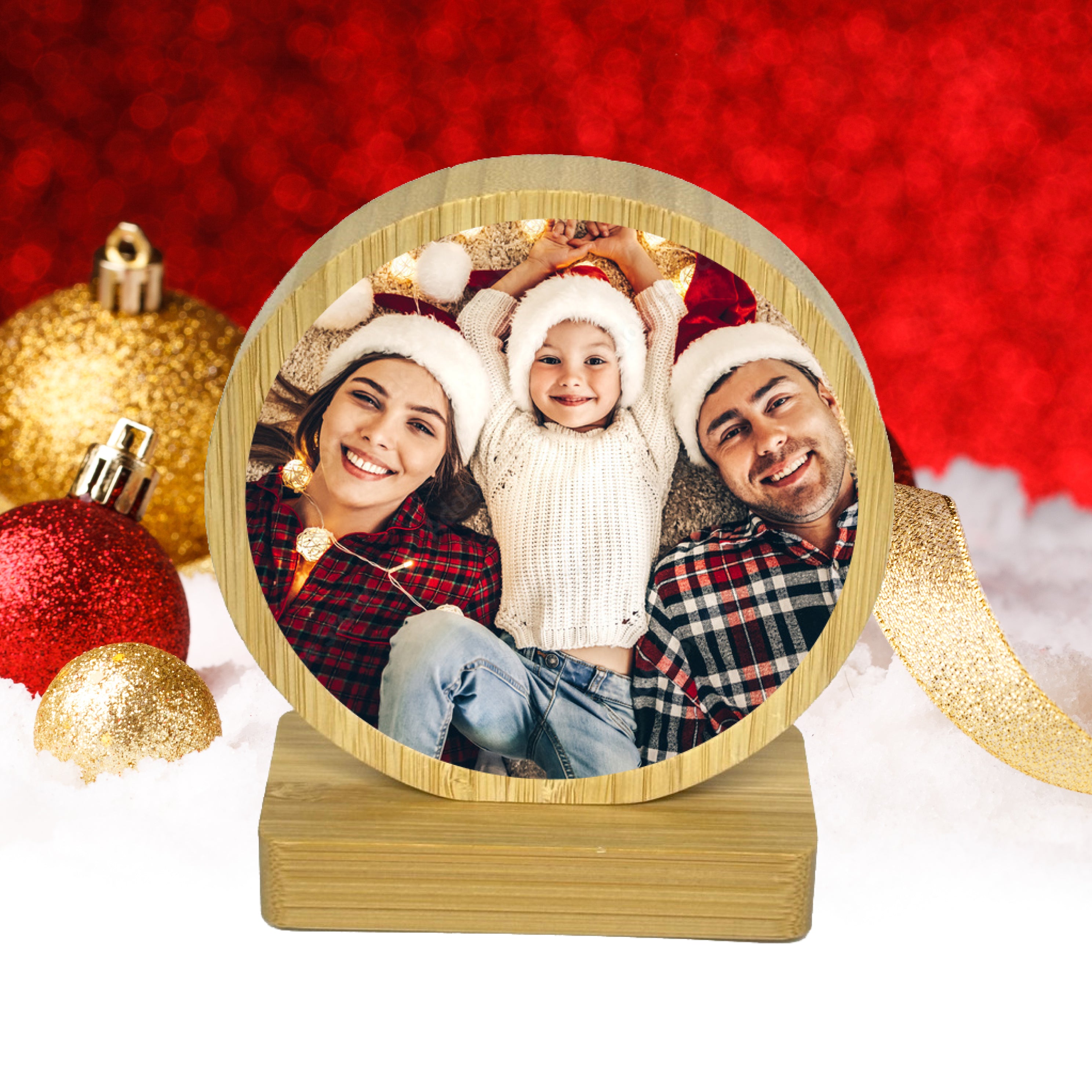 Base in Bamboo natalizia